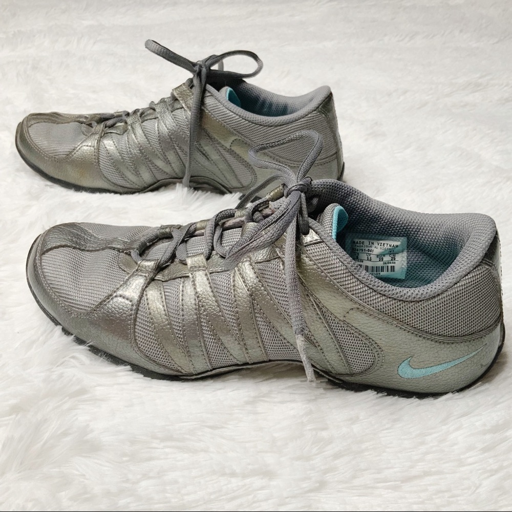 NIKE MUSIQUE IV DANCE SHOES GREY TURQUOISE